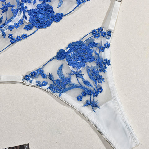 Embroidery Mesh Lingerie